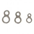 Flat stainless steel split rings